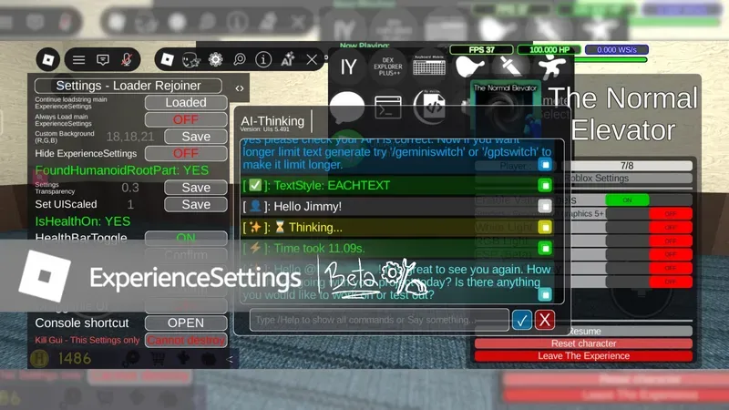 ExperienceSettings (Beta)